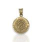 Saint Christopher Medallion Pendant - 14K Yellow Gold