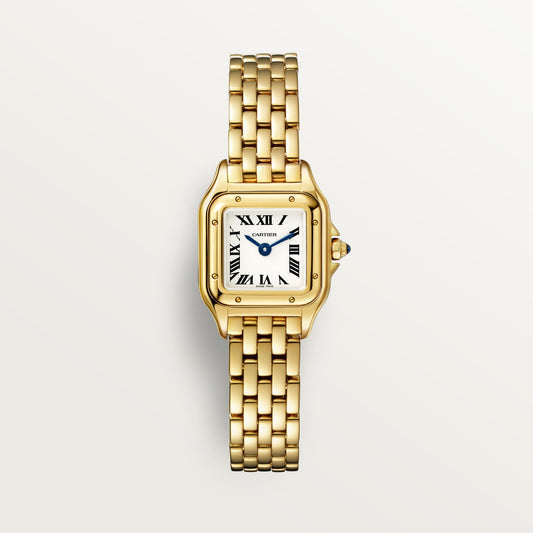 Cartier Panthère de Cartier WGPN0048 - Mini model Yellow gold, Silver Dial, Yellow gold bracelet