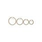 Ice Chain Hoops - 10K Yellow Gold