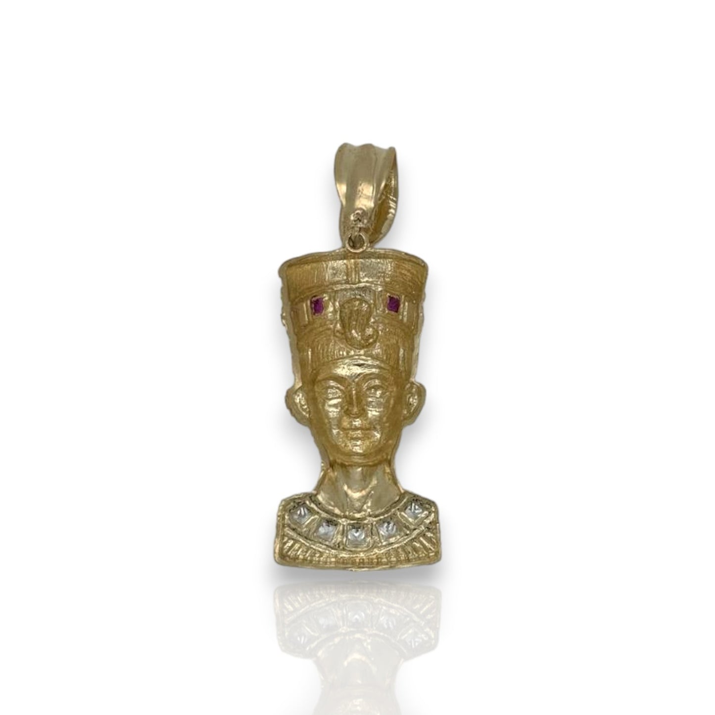 Egyptian "Nefertiti" Pendant - 10K Yellow Gold