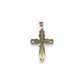 Cross Pendant - 10K Two Tone