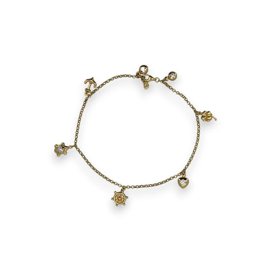 Lady Bag Anklet - 10K Yellow Gold