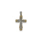 Cross Pendant - 10K Two Tone