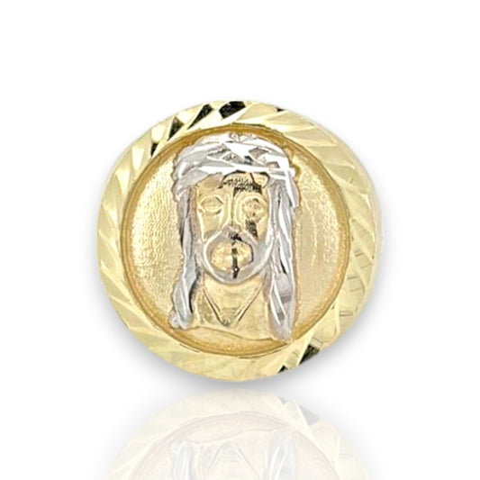 Jesus Head Ring - 10K Yellow Gold