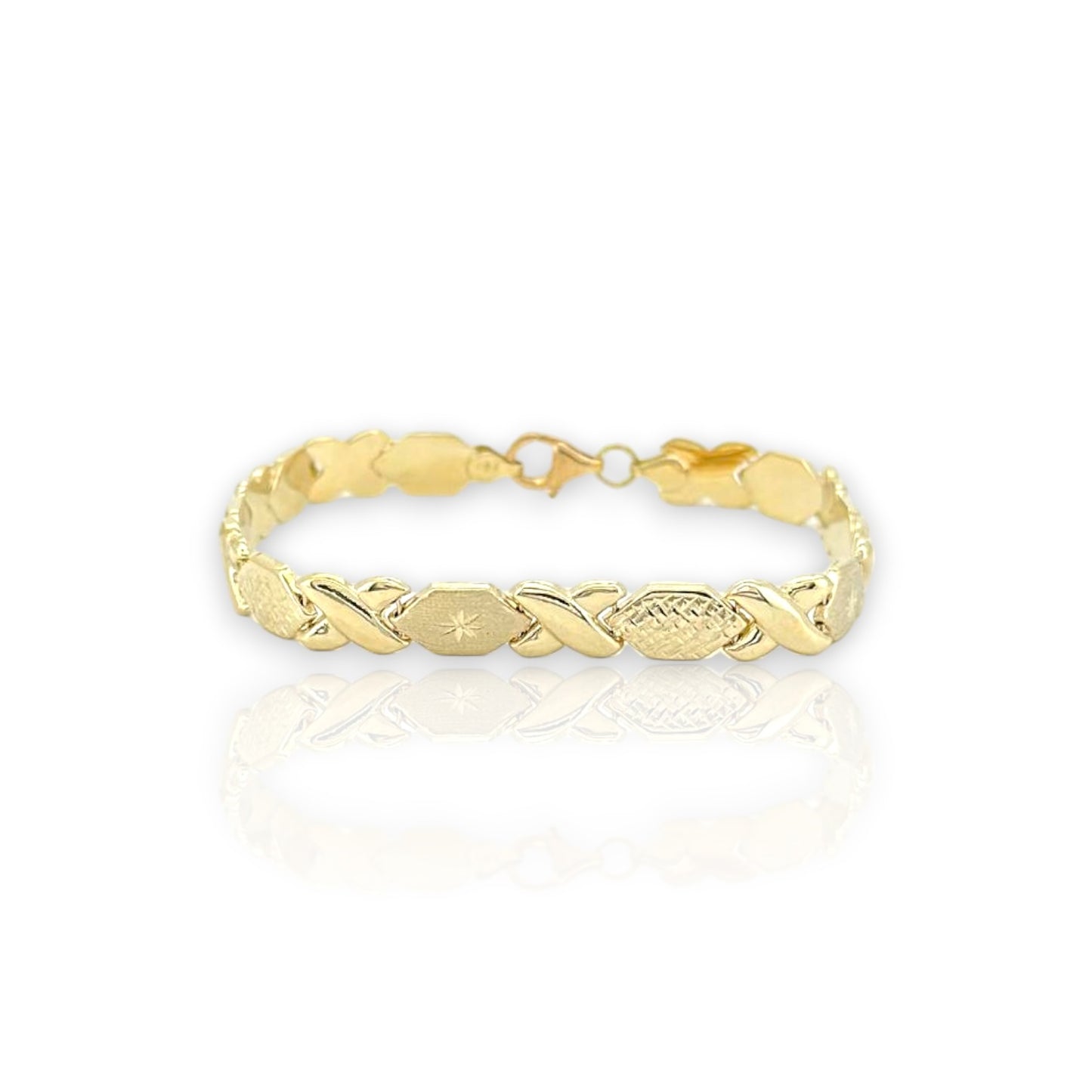 kisses star bracelet - 10k yellow gold