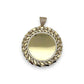 Circle Custom Picture Pendant - 10K Yellow Gold