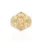 Jesus CZ Ring - 10K Yellow Gold