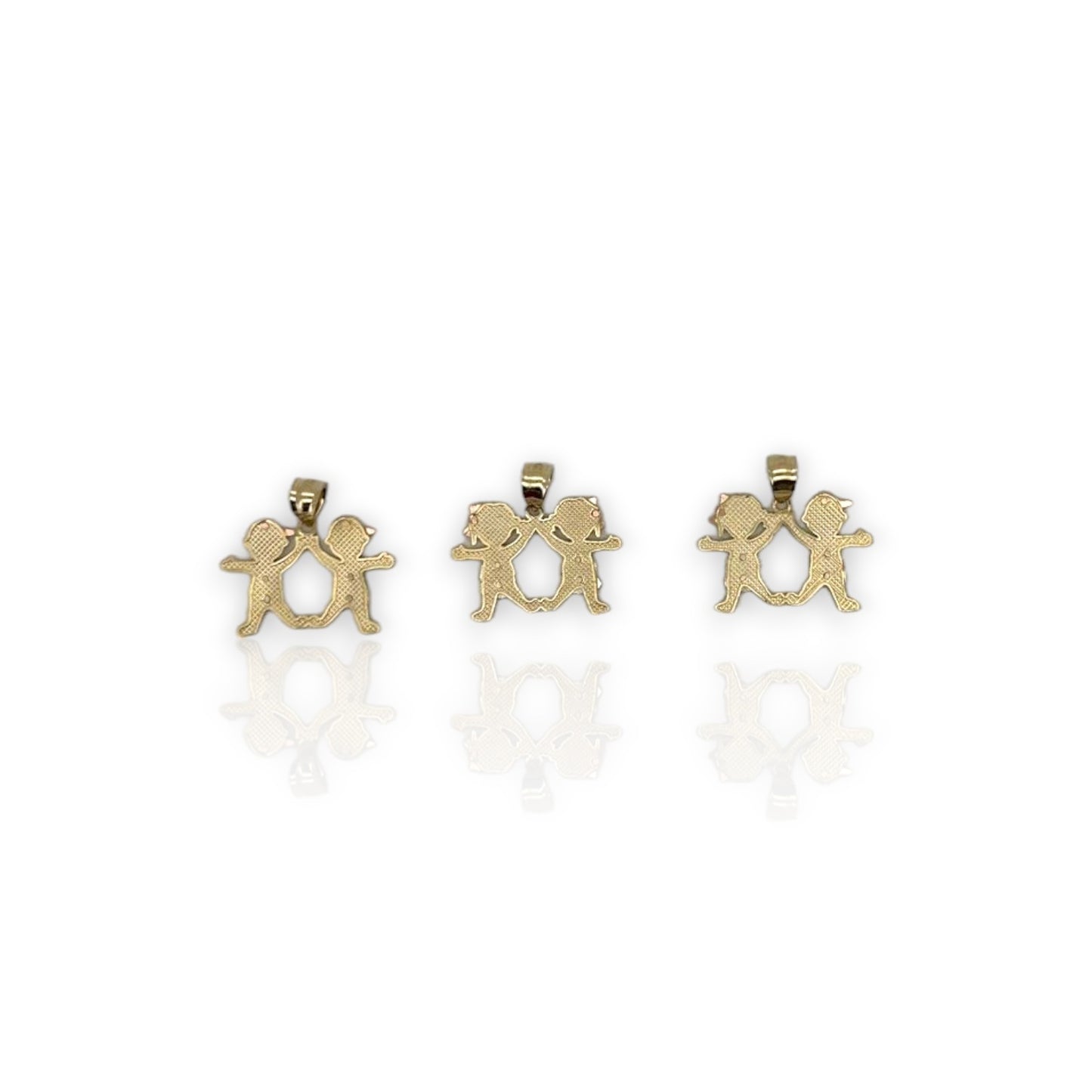 Tri Tone Boy & Girl 3 Styles - 14K Yellow Gold