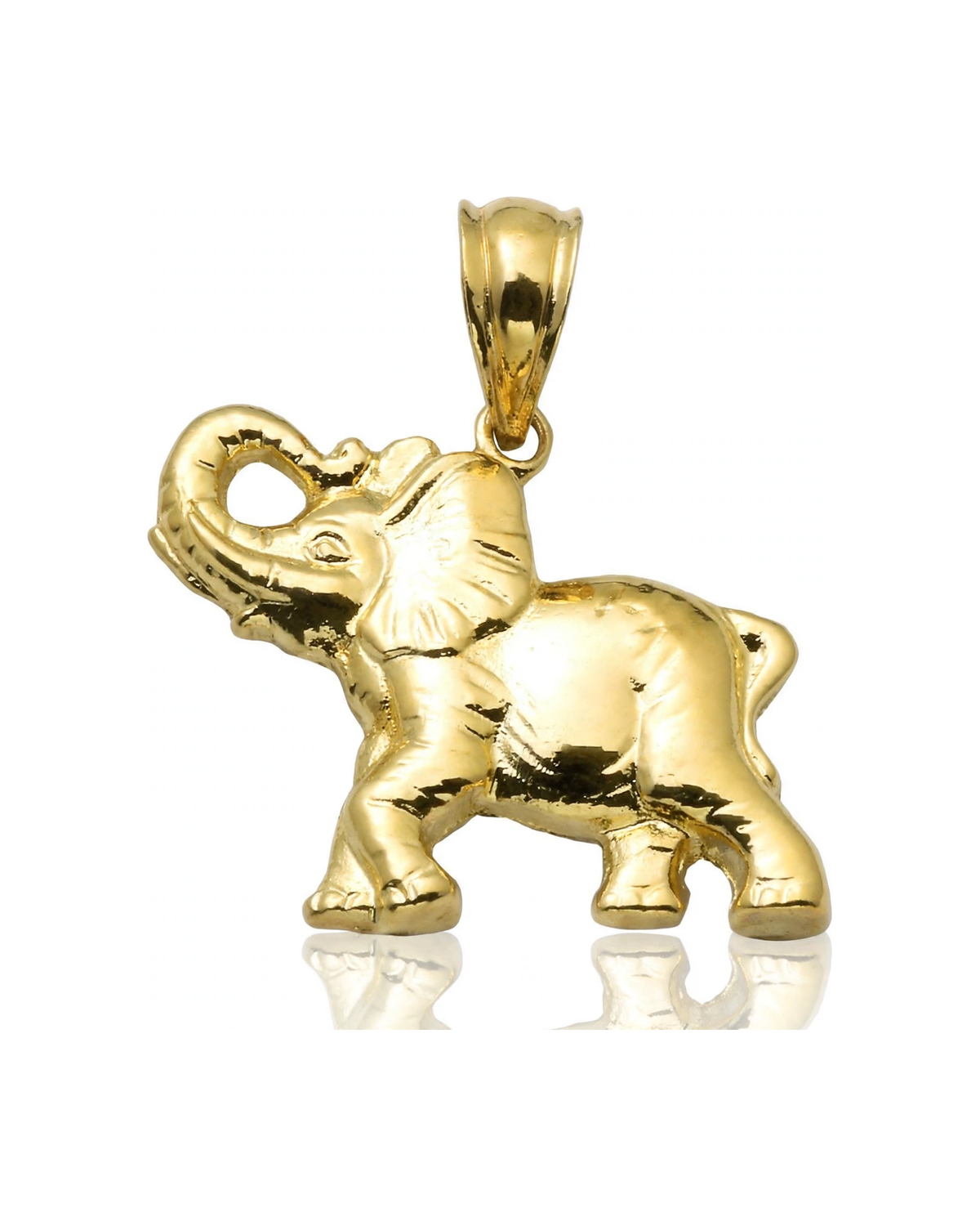 Elephant Pendant Baby - 10K Yellow Gold