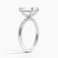 14K Emerald Solitaire — Flat Band