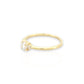 Round Stone Ring CZ - 10K Yellow Gold