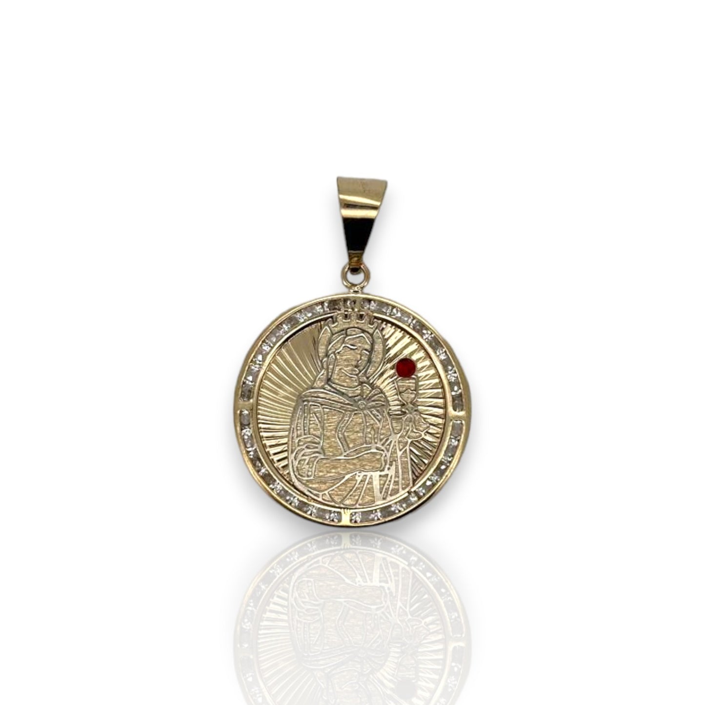 Medallion Virgin De La Altagracia - 10K Yellow Gold