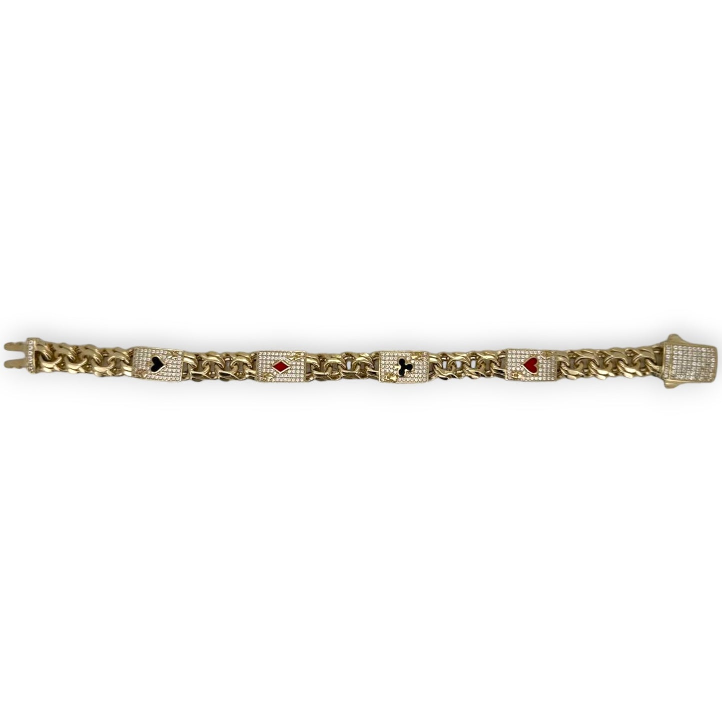 Poker Bracelet - 14K Yellow Gold