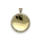 Circle Custom Picture Pendant - 10K Yellow Gold