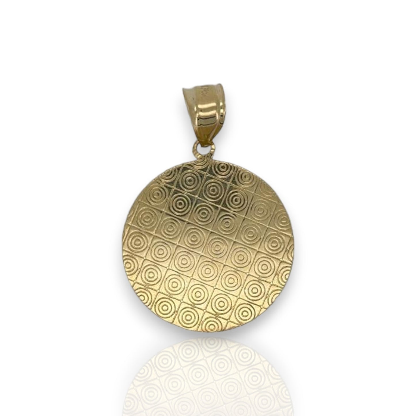 Colgante con medallón de San Cristóbal - Oro amarillo de 14 quilates