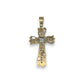 Cross Pendant - 10K Two Tone