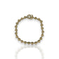 Heart Link Cz Bracelet - 10K Yellow Gold