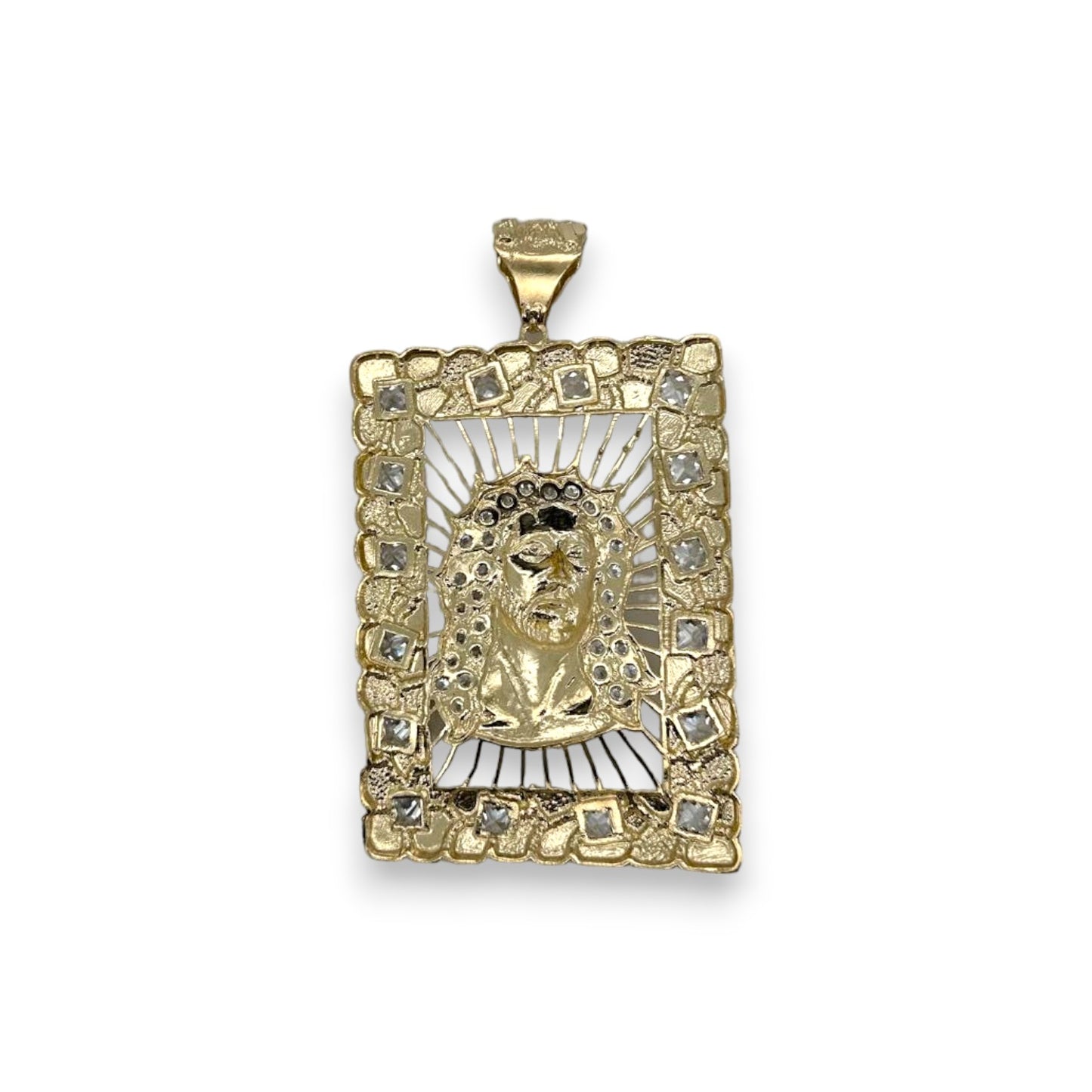 Jesus Pendant - 10K Yellow Gold