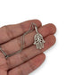 Hamsa Diamond Pendant With Cable Chain - 14K White Gold