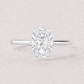 14K Oval Solitaire — 6 Prong Tulip (Made to Order)