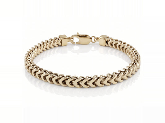 Franco Bracelet 14K Gold Vermeil 925 Sterling Silver