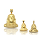 Benjamin Franklin Bust Pendant - 10K Yellow Gold