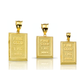 Gold Bar Pendant with Fine Gold Bar Design - 10K Yellow Gold