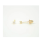 14K Yellow Gold Round CZ Stud Earrings with Screw Back - 2.0mm to 7.0mm