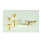 14K Yellow Gold Round Diamond Stud Earrings with Screw Back - 0.22 CT TW