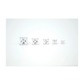 14K White Gold Square Princess Cut CZ Stud Earrings with Screw Back - 3mm to 7mm