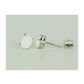 14K Yellow and White Gold Oval Opal Stud Earrings with Screw Back