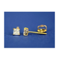 14K Yellow Gold Square CZ Stud Earrings with Screw Back - 3x3mm to 10x10mm