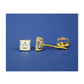 14K Yellow Gold Square CZ Stud Earrings with Screw Back - 3x3mm to 10x10mm