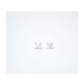 14K White Gold Square Princess Cut CZ Stud Earrings with Screw Back - 3mm to 7mm