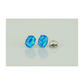 14K Yellow and White Gold Oval Opal Stud Earrings with Screw Back