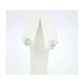 14K White Gold Square Princess Cut CZ Stud Earrings with Screw Back - 3mm to 7mm
