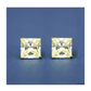 14K Yellow Gold Square CZ Stud Earrings with Screw Back - 3x3mm to 10x10mm