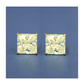 14K Yellow Gold Square CZ Stud Earrings with Screw Back - 3x3mm to 10x10mm