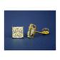 14K Yellow Gold Square CZ Stud Earrings with Screw Back - 3x3mm to 10x10mm