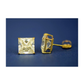 14K Yellow Gold Square CZ Stud Earrings with Screw Back - 3x3mm to 10x10mm