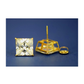 14K Yellow Gold Square CZ Stud Earrings with Screw Back - 3x3mm to 10x10mm