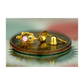 14K Yellow Gold Turtle CZ Stud Earrings with Screw Back