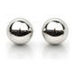 14K White Gold Ball Stud Earrings with Screw Back - 3mm to 8mm
