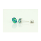 14K Yellow and White Gold Oval Opal Stud Earrings with Screw Back