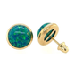 14K Yellow Gold Opal Stud Earrings with Screw Back - 3mm to 8mm