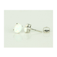 14K Yellow and White Gold Oval Opal Stud Earrings with Screw Back