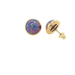 14K Yellow Gold Opal Stud Earrings with Screw Back - 3mm to 8mm