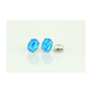 14K Yellow and White Gold Oval Opal Stud Earrings with Screw Back