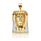 Jesus Face Pendant - 10K Yellow Gold