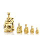 Laughing Buddha Polished Pendant - 10K Yellow Gold